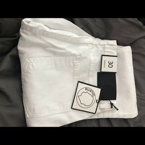 Rustic Dime 30 x 32 Taper Fit White Mens Jeans